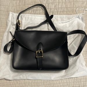 Angela Roi black and gold purse